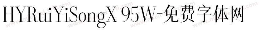 HYRuiYiSongX 95W字体转换